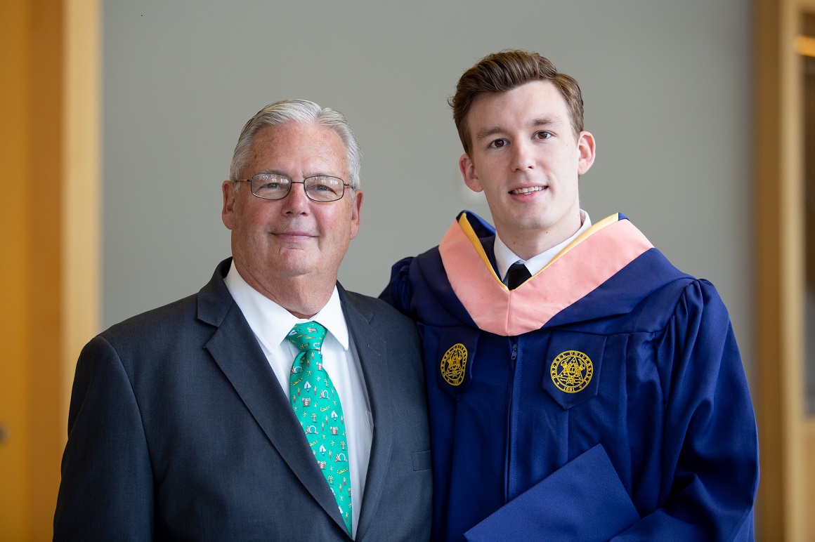 Drew and his grandfather, a Drexel alumni